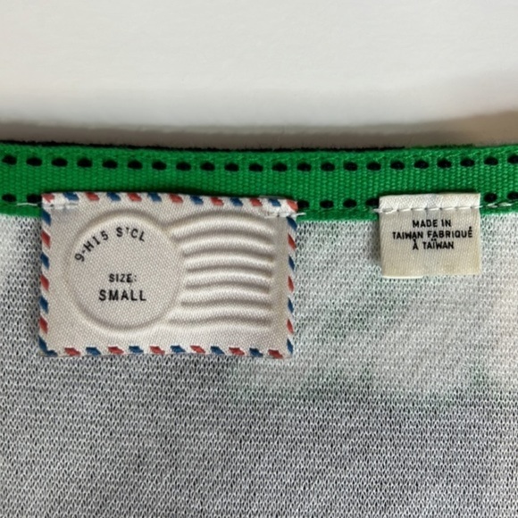 9-H15 SCL  Anthropologie Woman’s Black Green Floral Print  Postmark Blouse Sz S - Picture 9 of 13